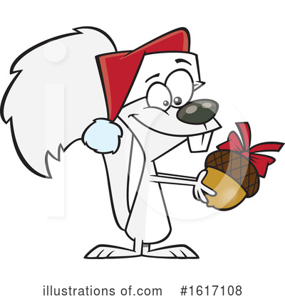 Royalty-Free (RF) Squirrel Clipart Illustration by toonaday - Stock Sample #1617108