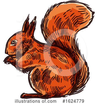 Squirrel Clipart #1624779 by Vector Tradition SM