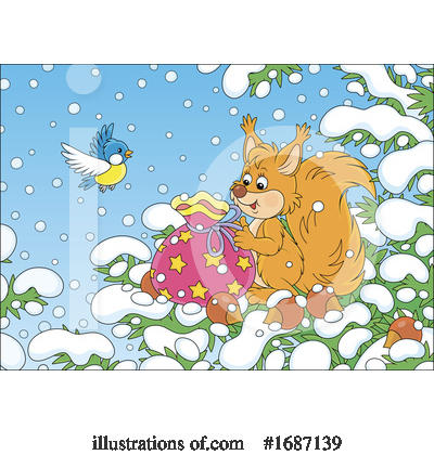 Royalty-Free (RF) Squirrel Clipart Illustration by Alex Bannykh - Stock Sample #1687139