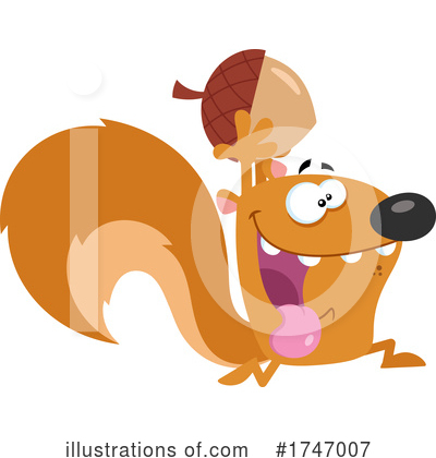 Royalty-Free (RF) Squirrel Clipart Illustration by Hit Toon - Stock Sample #1747007