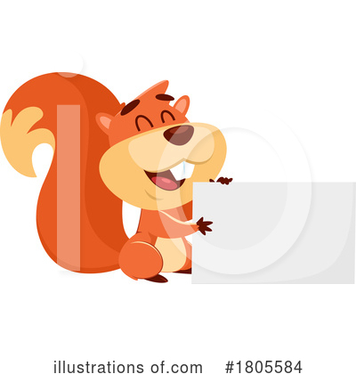 Royalty-Free (RF) Squirrel Clipart Illustration by Hit Toon - Stock Sample #1805584