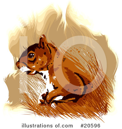 Royalty-Free (RF) Squirrel Clipart Illustration by Tonis Pan - Stock Sample #20596