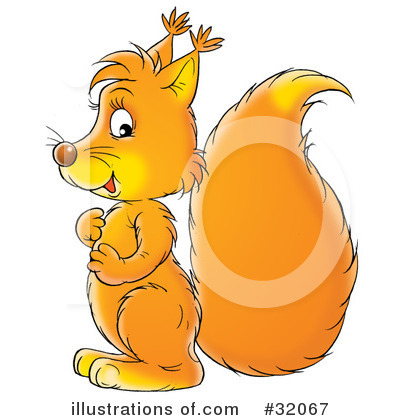 Royalty-Free (RF) Squirrel Clipart Illustration by Alex Bannykh - Stock Sample #32067
