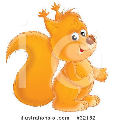 Royalty-Free (RF) Squirrel Clipart Illustration by Alex Bannykh - Stock Sample #32182
