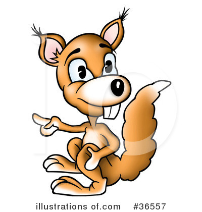 Royalty-Free (RF) Squirrel Clipart Illustration by dero - Stock Sample #36557