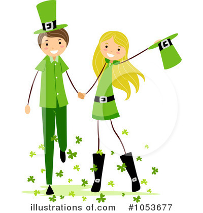 Royalty-Free (RF) St Patricks Day Clipart Illustration by BNP Design Studio - Stock Sample #1053677