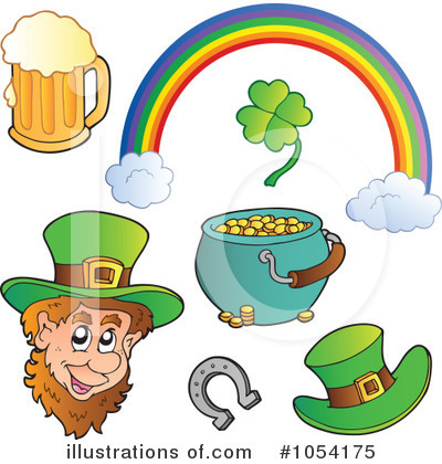 Royalty-Free (RF) St Patricks Day Clipart Illustration by visekart - Stock Sample #1054175