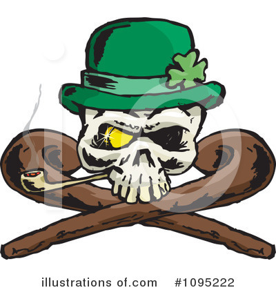 Skull Clipart #1095222 by Dennis Holmes Designs