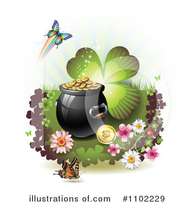 Royalty-Free (RF) St Patricks Day Clipart Illustration by merlinul - Stock Sample #1102229