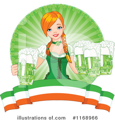 Beer Maiden Clipart #1168966 by Pushkin