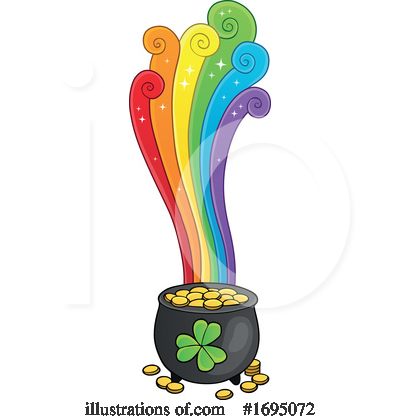 Pot Of Gold Clipart #1695072 by visekart