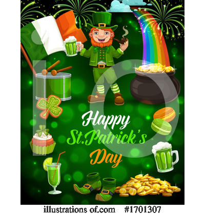 Royalty-Free (RF) St Patricks Day Clipart Illustration by Vector Tradition SM - Stock Sample #1701307