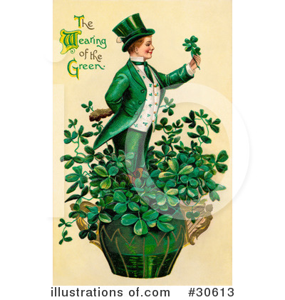 Royalty-Free (RF) St Patricks Day Clipart Illustration by OldPixels - Stock Sample #30613