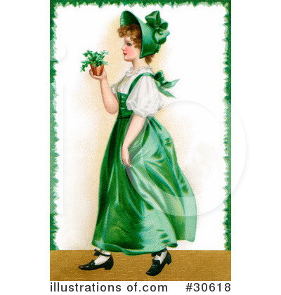 Royalty-Free (RF) St Patricks Day Clipart Illustration by OldPixels - Stock Sample #30618