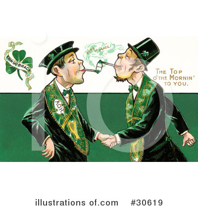 Royalty-Free (RF) St Patricks Day Clipart Illustration by OldPixels - Stock Sample #30619