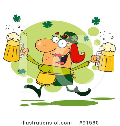 Royalty-Free (RF) St Patricks Day Clipart Illustration by Hit Toon - Stock Sample #91560