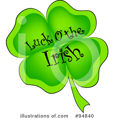 Four Leaf Clover Clipart #94840 by Pams Clipart