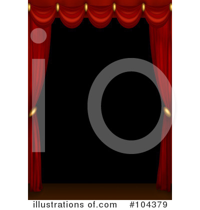 Theater Curtains Clipart #104379 by BNP Design Studio