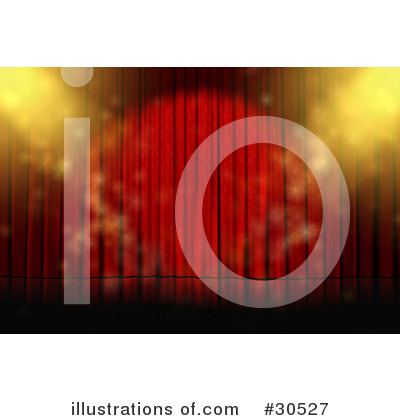 Royalty-Free (RF) Stage Curtain Clipart Illustration by Frog974 - Stock Sample #30527