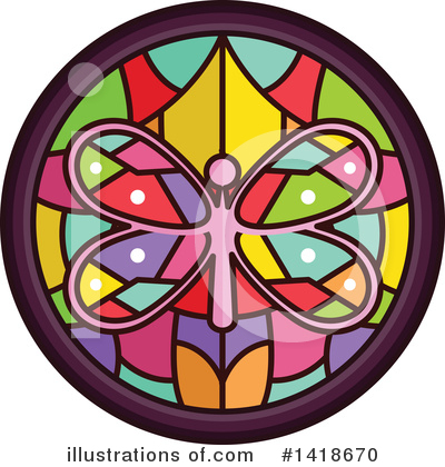 Stained Glass Clipart #1418670 by BNP Design Studio