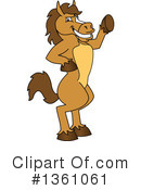 Stallion School Mascot Clipart #1361061 by Mascot Junction