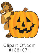 Stallion School Mascot Clipart #1361071 by Mascot Junction