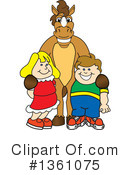 Stallion School Mascot Clipart #1361075 by Mascot Junction