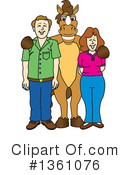Stallion School Mascot Clipart #1361076 by Mascot Junction