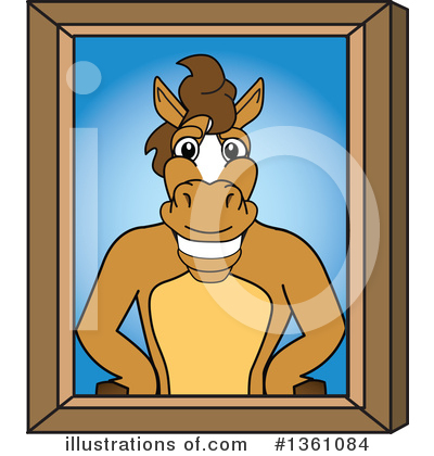 Stallion School Mascot Clipart #1361084 by Mascot Junction