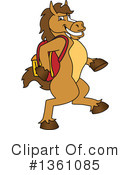 Stallion School Mascot Clipart #1361085 by Mascot Junction