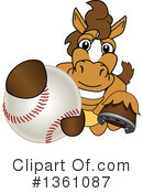 Stallion School Mascot Clipart #1361087 by Mascot Junction