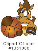 Stallion School Mascot Clipart #1361088 by Mascot Junction
