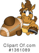 Stallion School Mascot Clipart #1361089 by Mascot Junction
