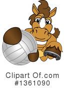 Stallion School Mascot Clipart #1361090 by Mascot Junction