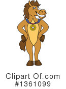 Stallion School Mascot Clipart #1361099 by Mascot Junction