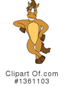 Stallion School Mascot Clipart #1361103 by Mascot Junction
