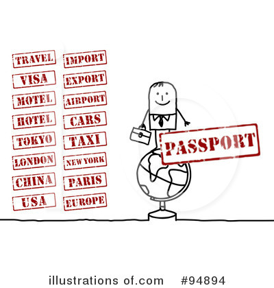 Royalty-Free (RF) Stamps Clipart Illustration by NL shop - Stock Sample #94894
