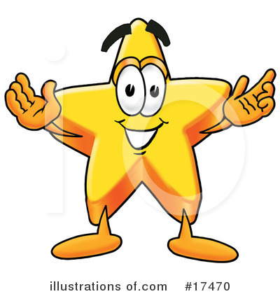 Star Mascot Clipart #17470 by Toons4Biz