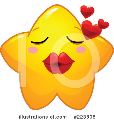 Royalty-Free (RF) Star Character Clipart Illustration by Pushkin - Stock Sample #223808