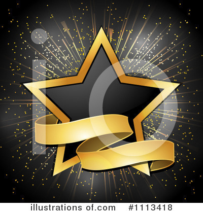 Golden Star Clipart #1113418 by elaineitalia