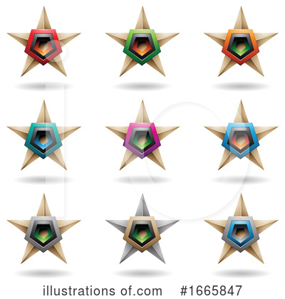Royalty-Free (RF) Star Clipart Illustration by cidepix - Stock Sample #1665847