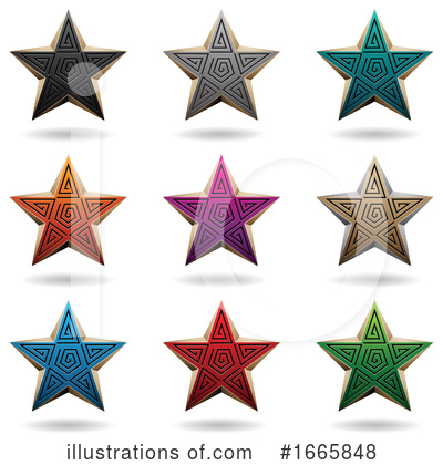 Royalty-Free (RF) Star Clipart Illustration by cidepix - Stock Sample #1665848