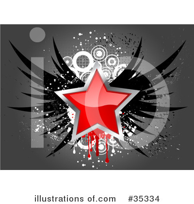 Royalty-Free (RF) Star Clipart Illustration by KJ Pargeter - Stock Sample #35334