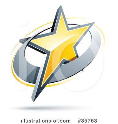 Royalty-Free (RF) Star Clipart Illustration by beboy - Stock Sample #35763