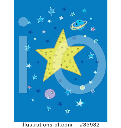 Royalty-Free (RF) Star Clipart Illustration by Lisa Arts - Stock Sample #35932