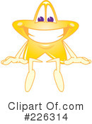 Star Mascot Clipart #226314 by Mascot Junction