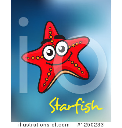 Royalty-Free (RF) Starfish Clipart Illustration by Vector Tradition SM - Stock Sample #1250233
