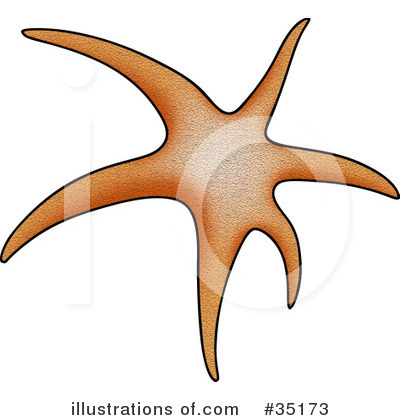 Royalty-Free (RF) Starfish Clipart Illustration by dero - Stock Sample #35173