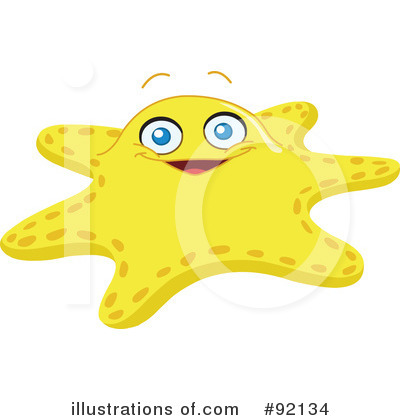 Royalty-Free (RF) Starfish Clipart Illustration by yayayoyo - Stock Sample #92134