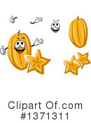 Starfruit Clipart #1371311 by Vector Tradition SM